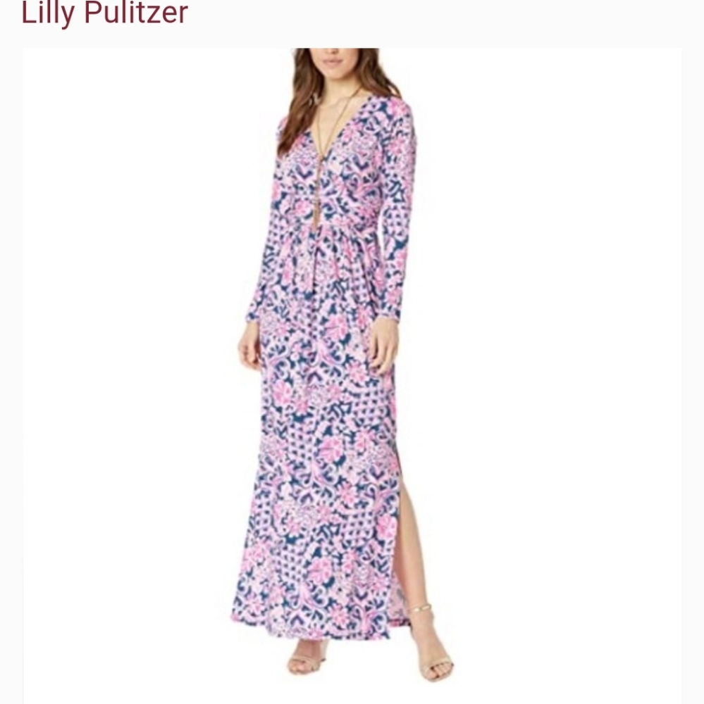Lily Pulitzer Nicholas Long Sleeve Maxi Dress